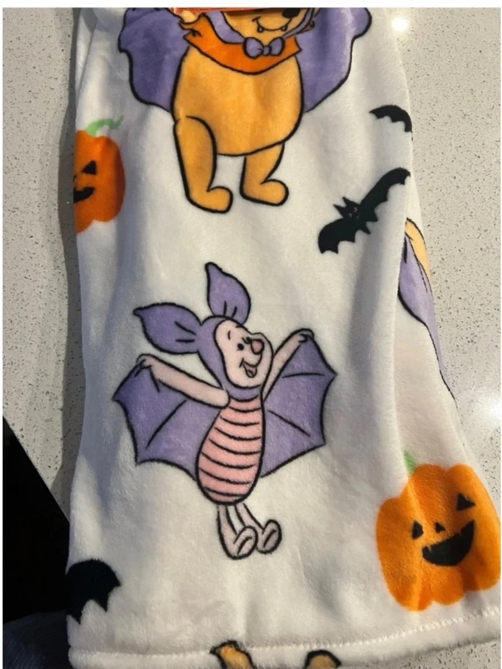 VIRAL Disney Halloween Winnie the Pooh and Piglet throw blanket 50x70